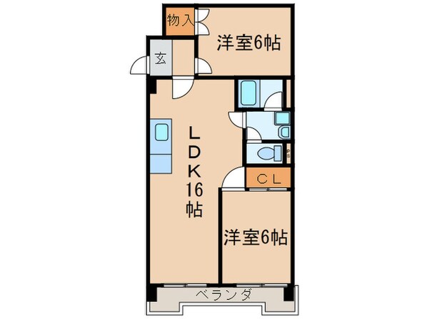 高木ハイツの物件間取画像